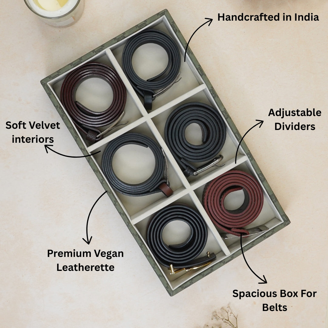 Designer 6-Slot Belt Tray