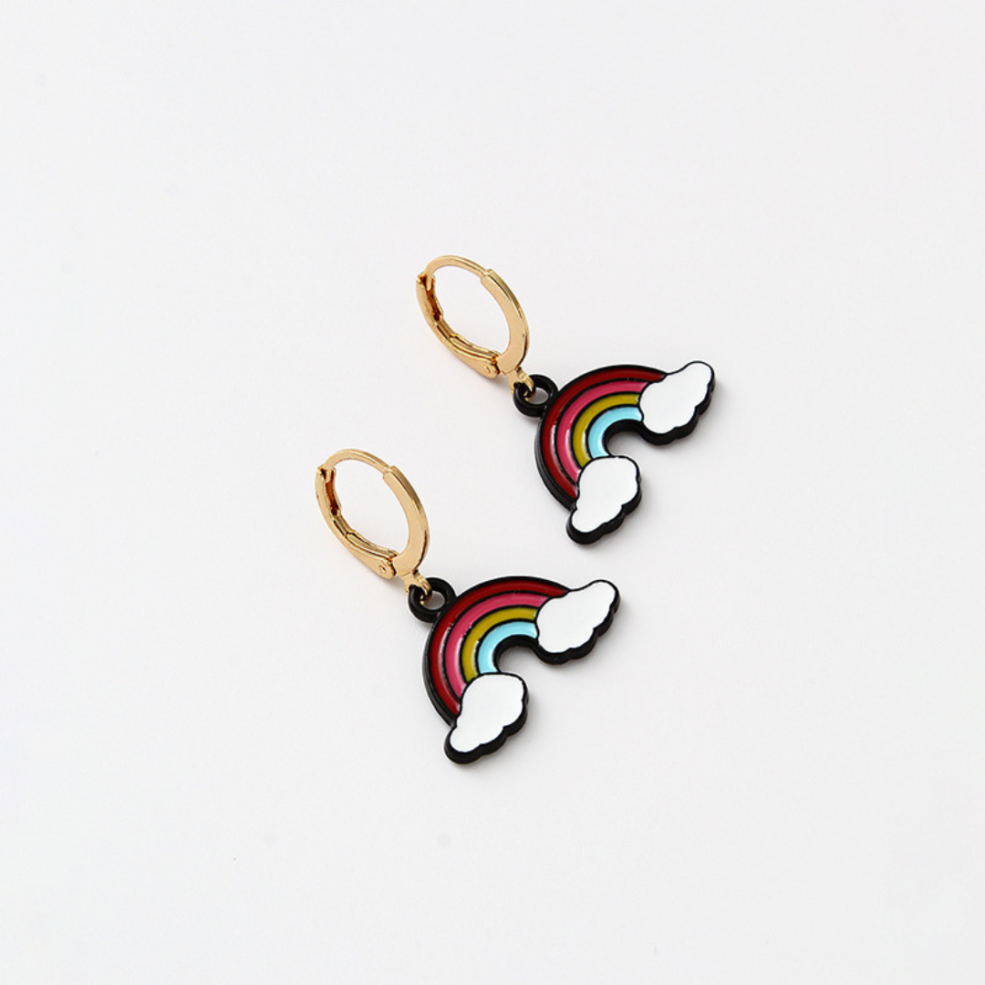 Fun & Vibrant Rainbow Earrings – Daily Wear Accessories.