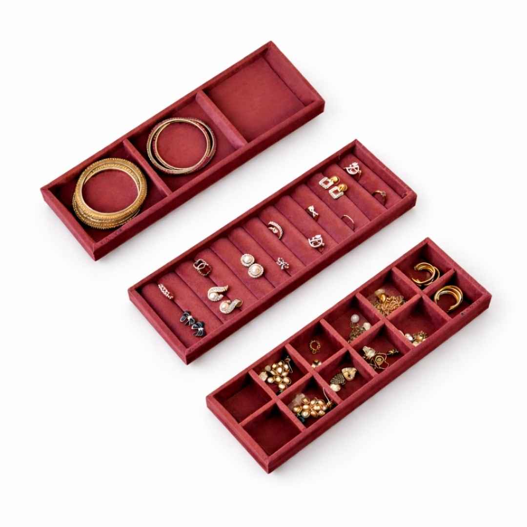 Ring, 12 Grid & 3 Grid Jewellery Organiser – Sleek Storage Solution