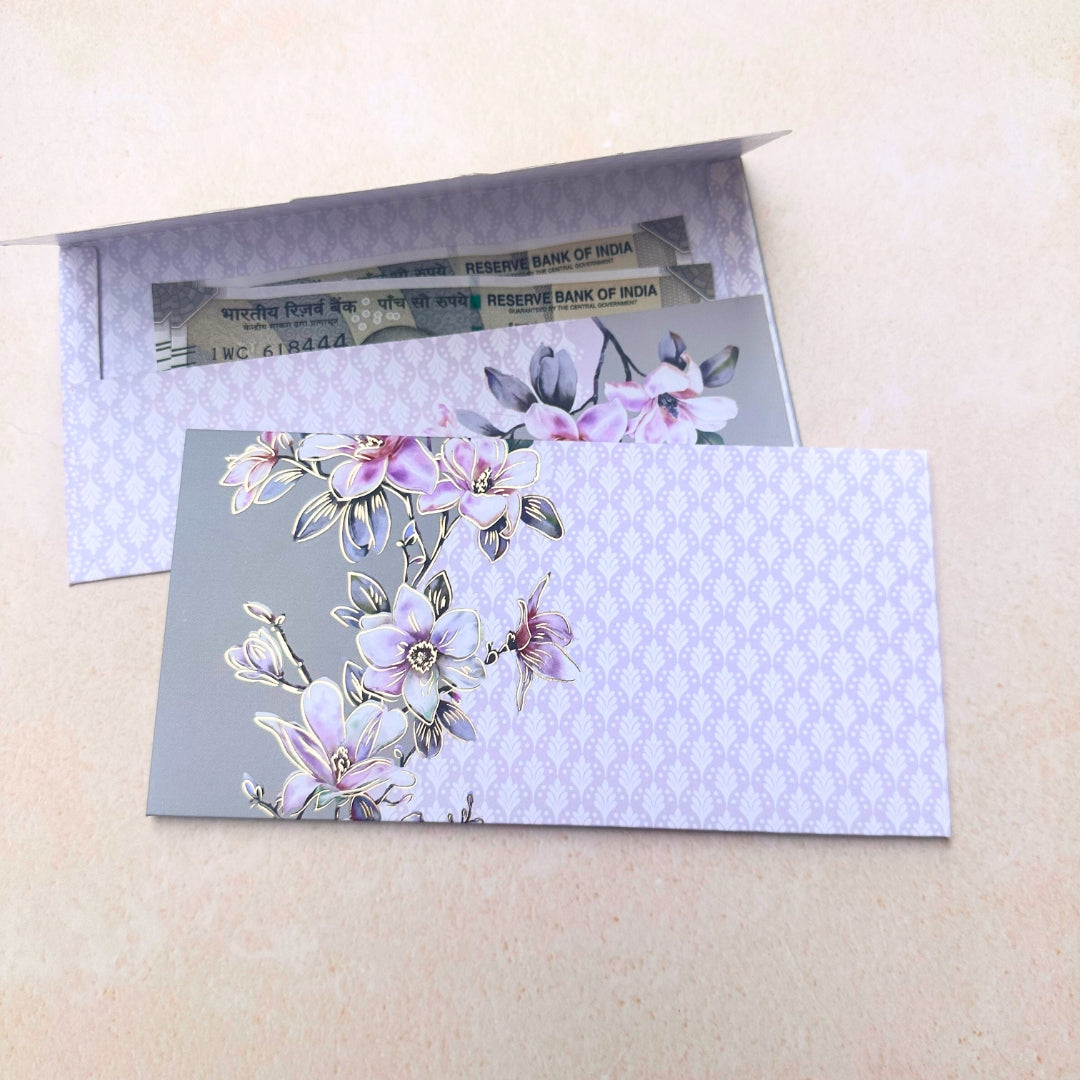Embossed Floral Cash Envelopes