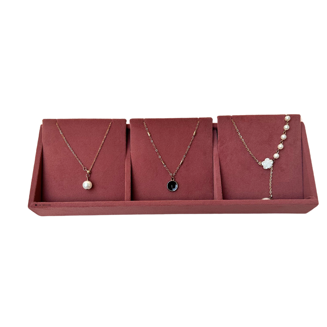 3 Grid Necklace Organiser Tray (Sleek)