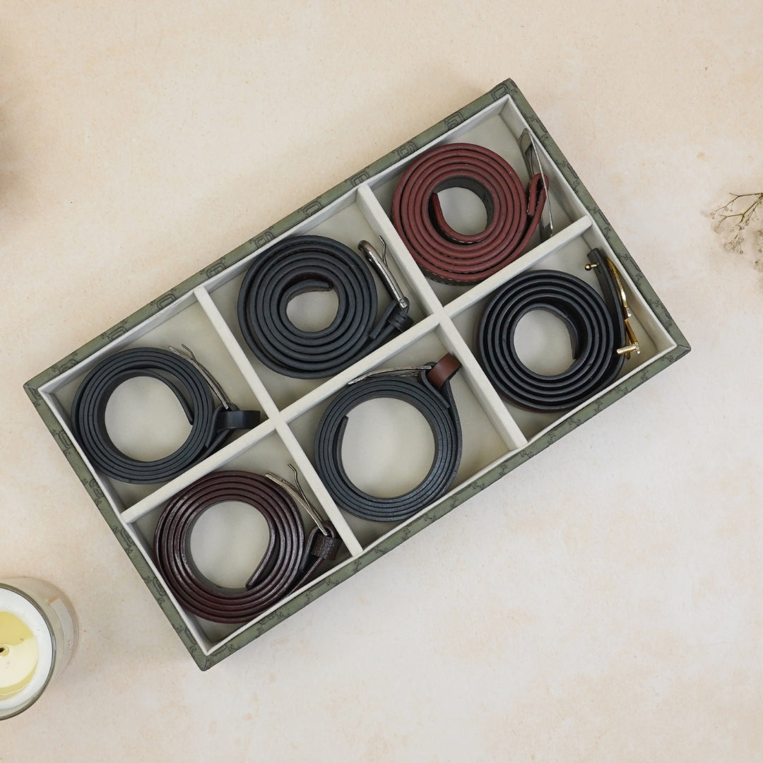 Designer 6-Slot Belt Tray