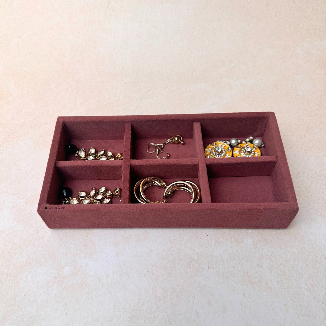 6 Grid Jewellery Organiser Tray