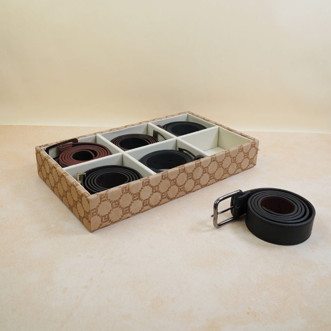 Designer 6-Slot Belt Tray
