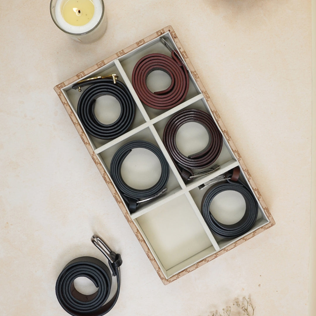 Designer 6-Slot Belt Tray