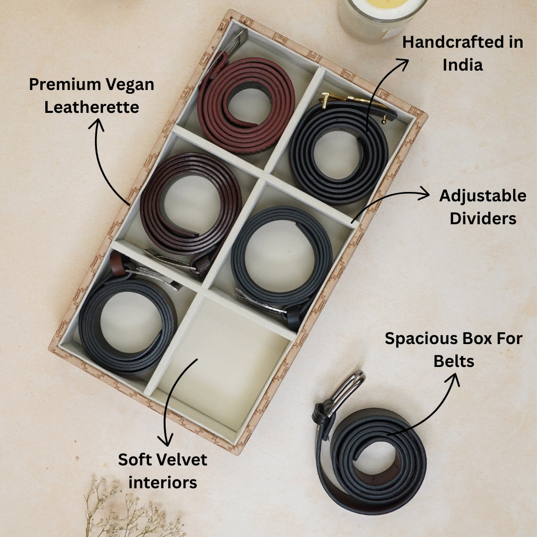 Designer 6-Slot Belt Tray