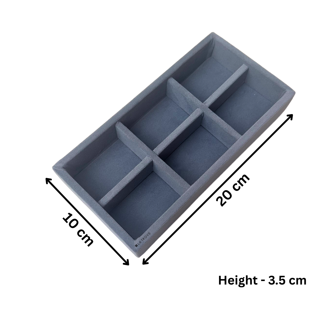 6 Grid Jewellery Organiser Tray