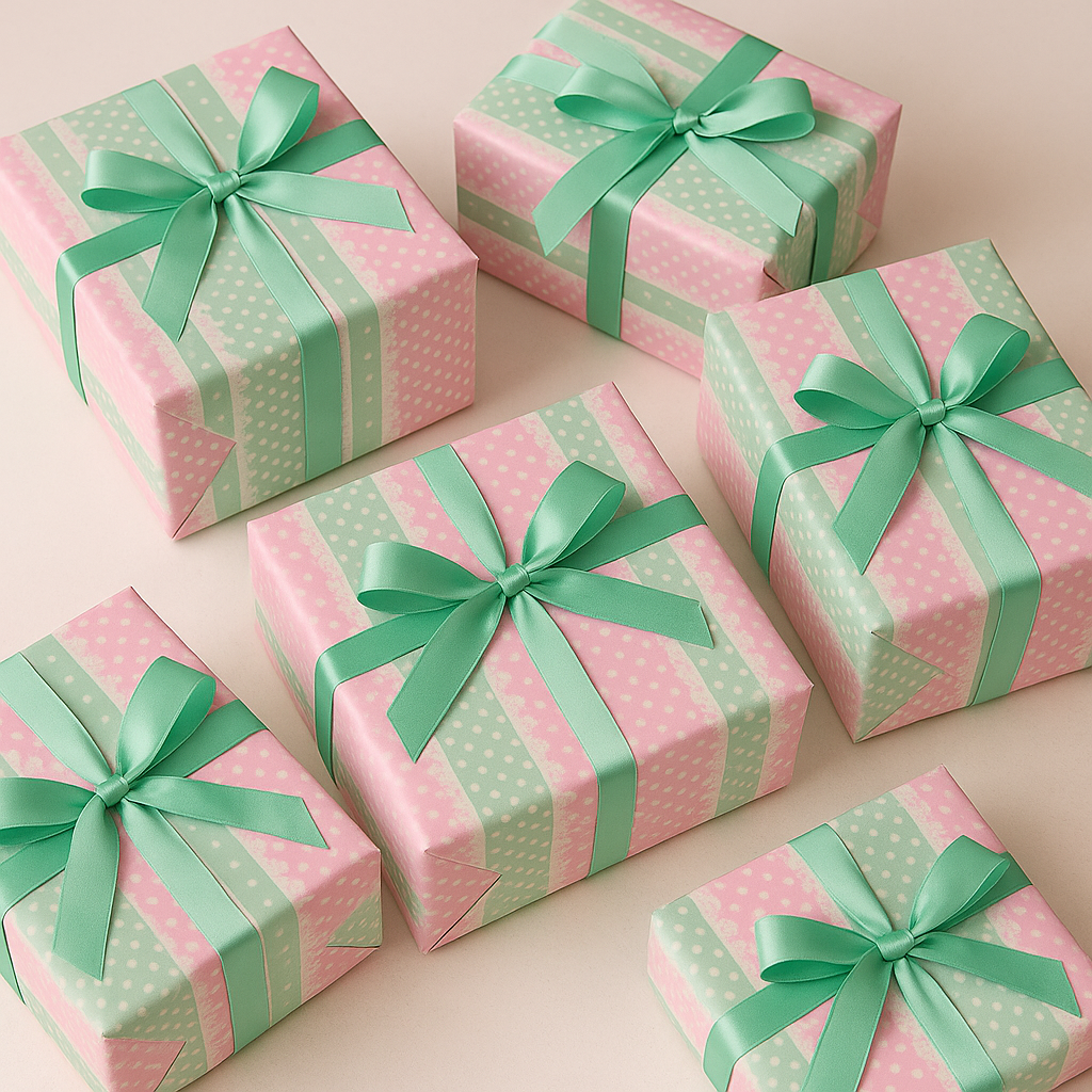 Pastel Candy Stripes Packing Paper