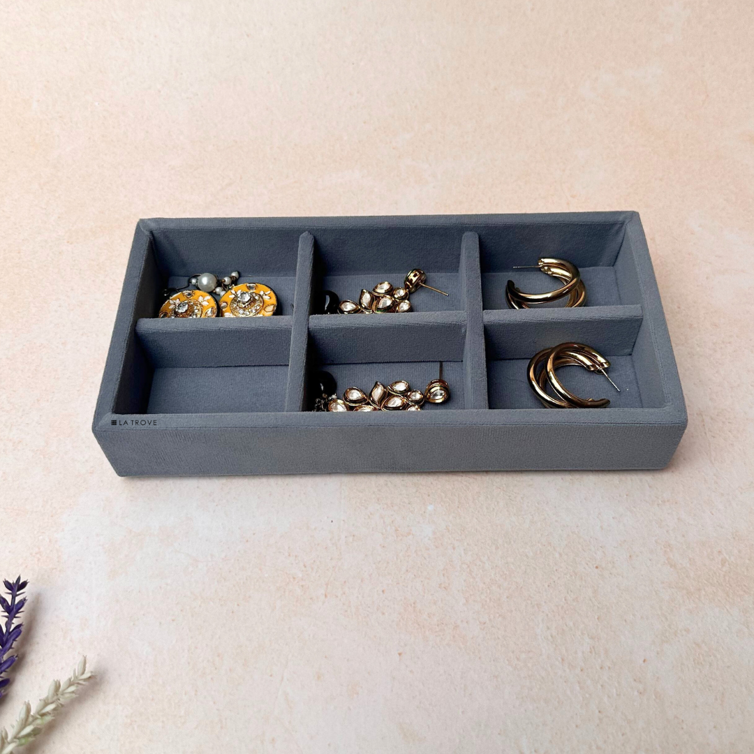 6 Grid Jewellery Organiser Tray