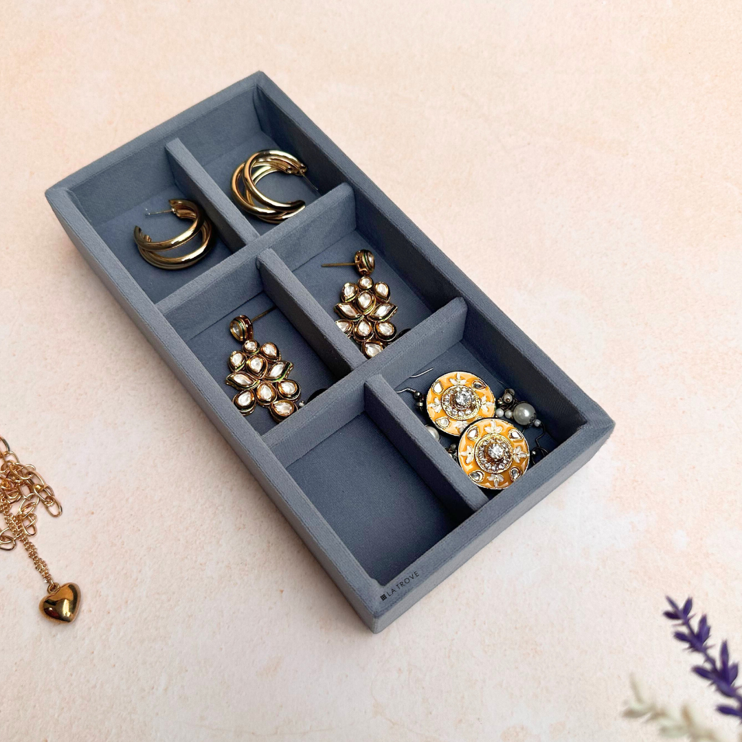 6 Grid Jewellery Organiser Tray
