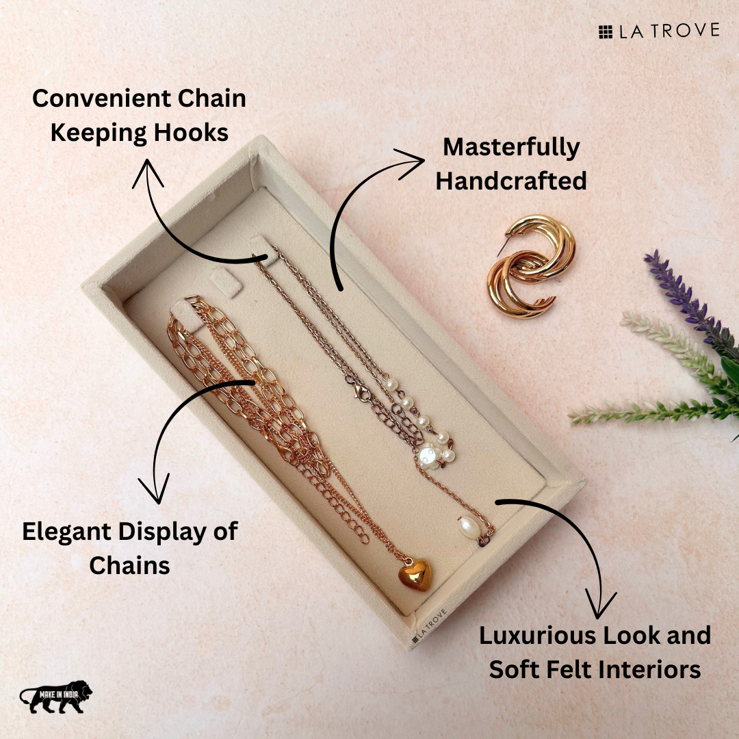 3 Hooks Chain Tray Organiser