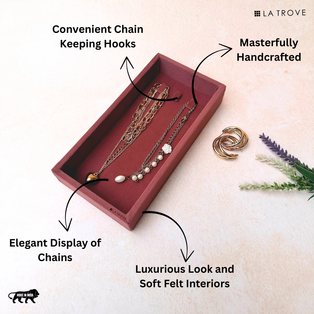 3 Hooks Chain Tray Organiser (Mini)