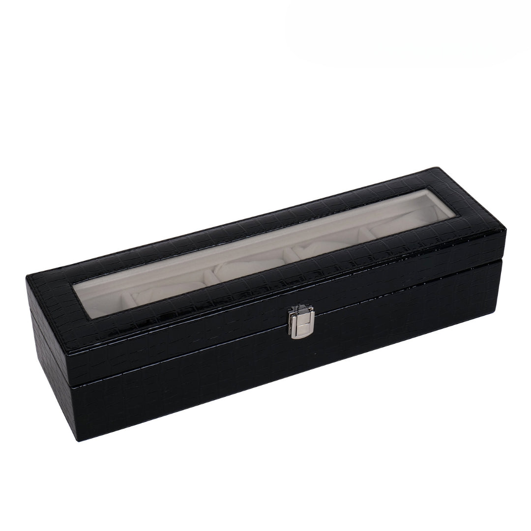 5 Slot Watch Box (With Glass Top)