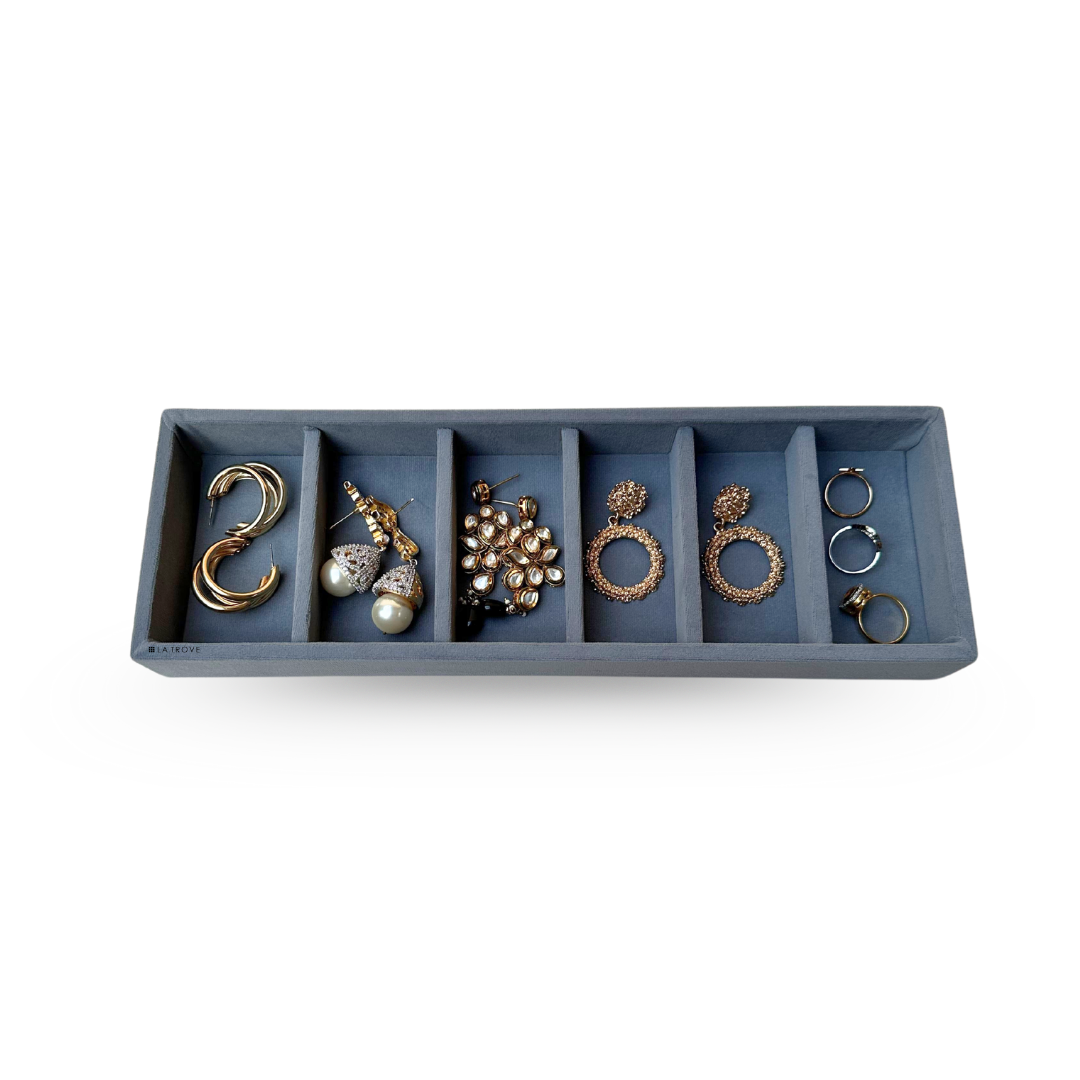6 Grid Jewellery Tray (Sleek)