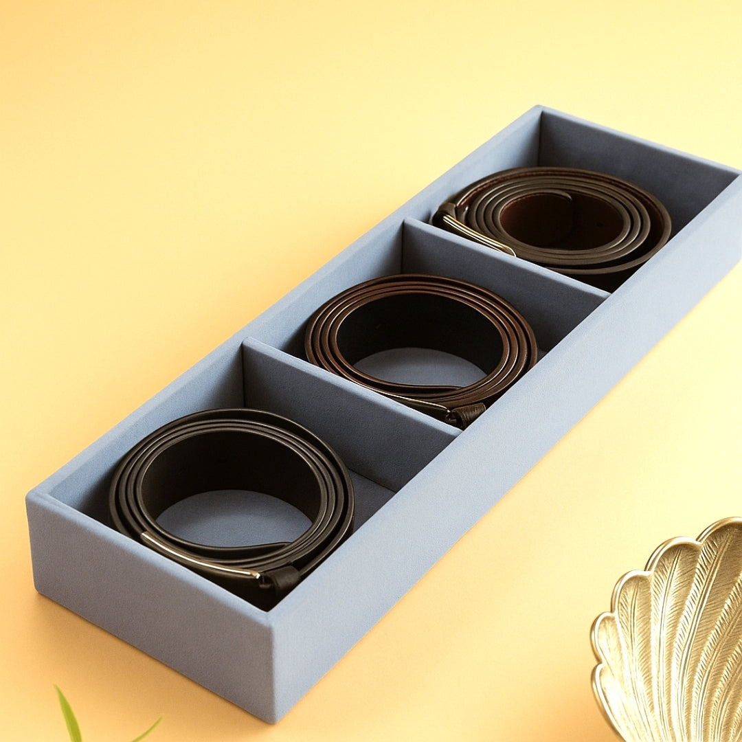 3 Slot Belt Tray for Belts & Small Accessories