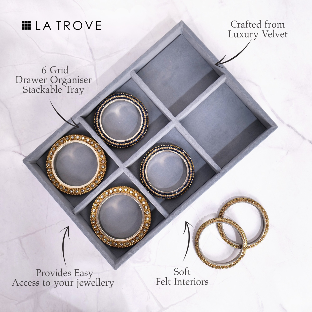 6 Slot Bangle Organiser tray