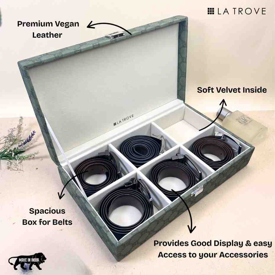 Designer 6 Slot Belt Box