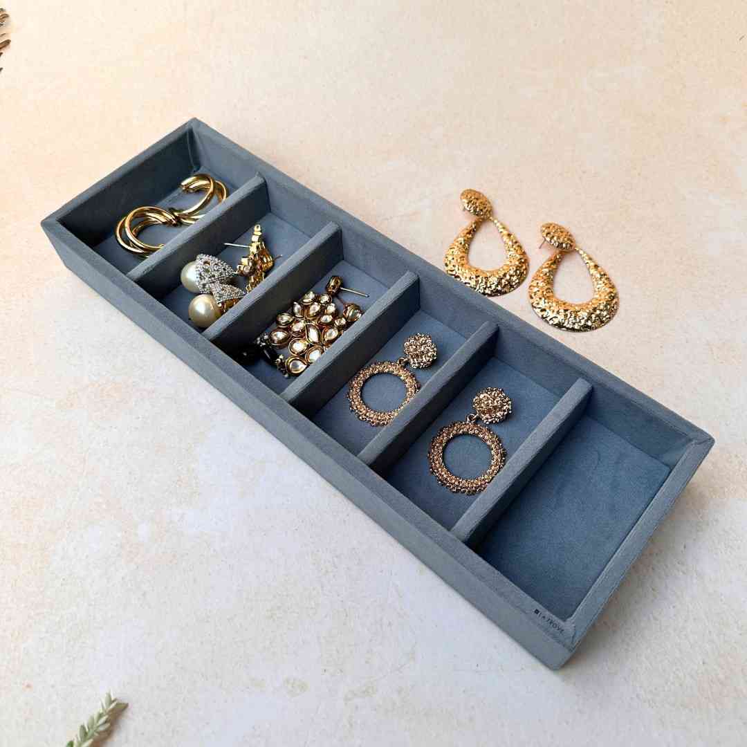 6 Grid Jewellery Tray (Sleek)