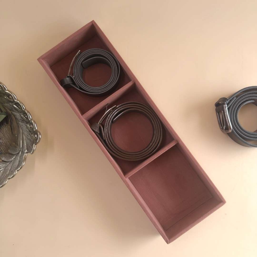 3 Slot Belt Tray for Belts & Small Accessories
