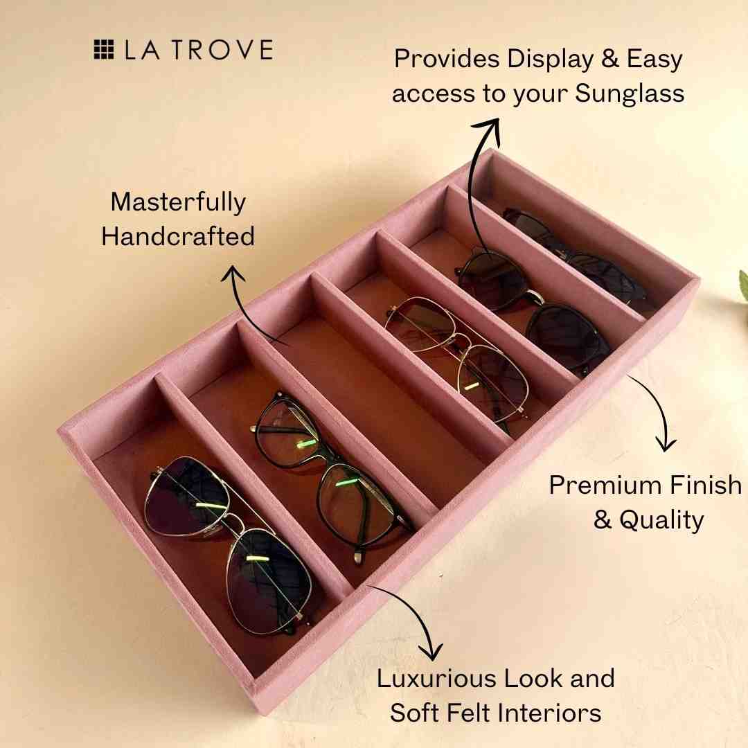 6 Slot Sunglass Tray for Sunglasses & Eyewear