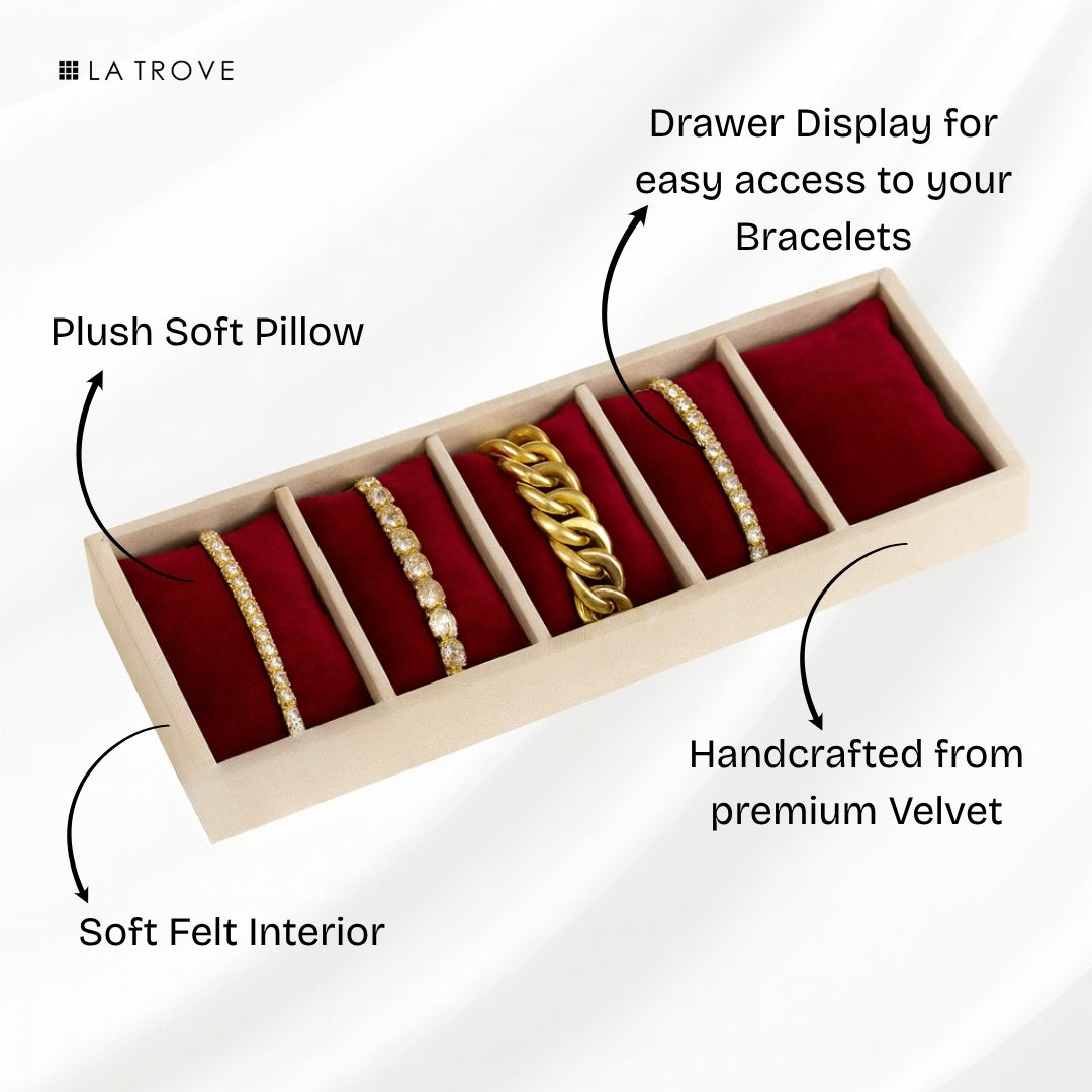5 Slot Watch & Bracelet Tray Organiser