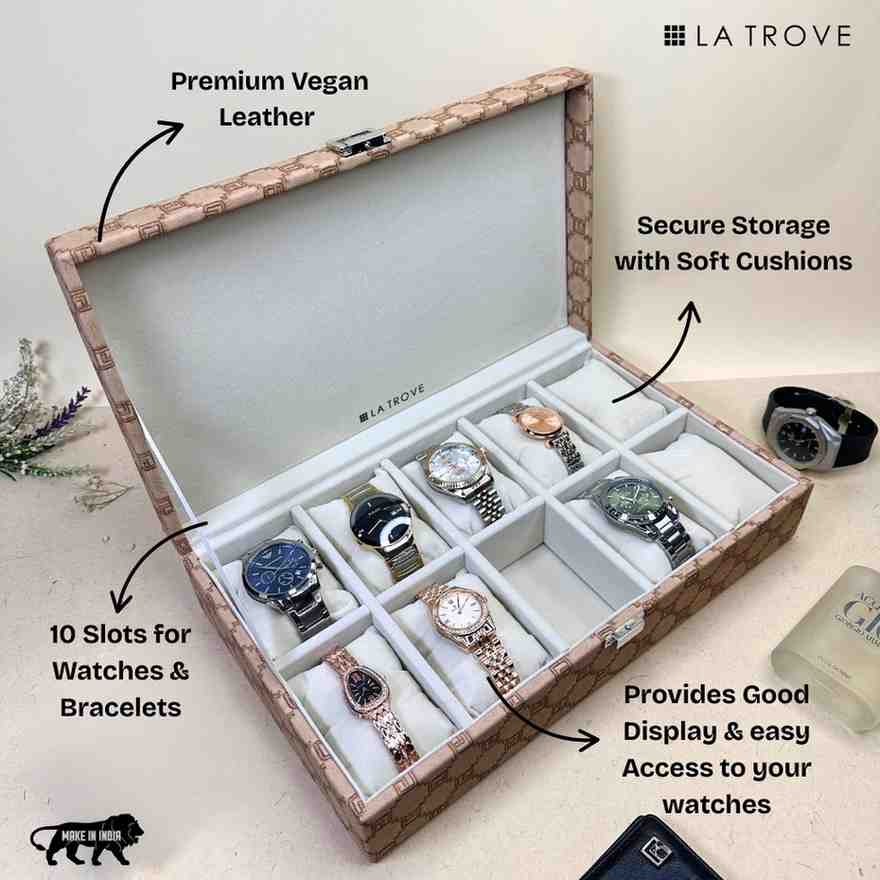 Designer 10 Slot Watch Box