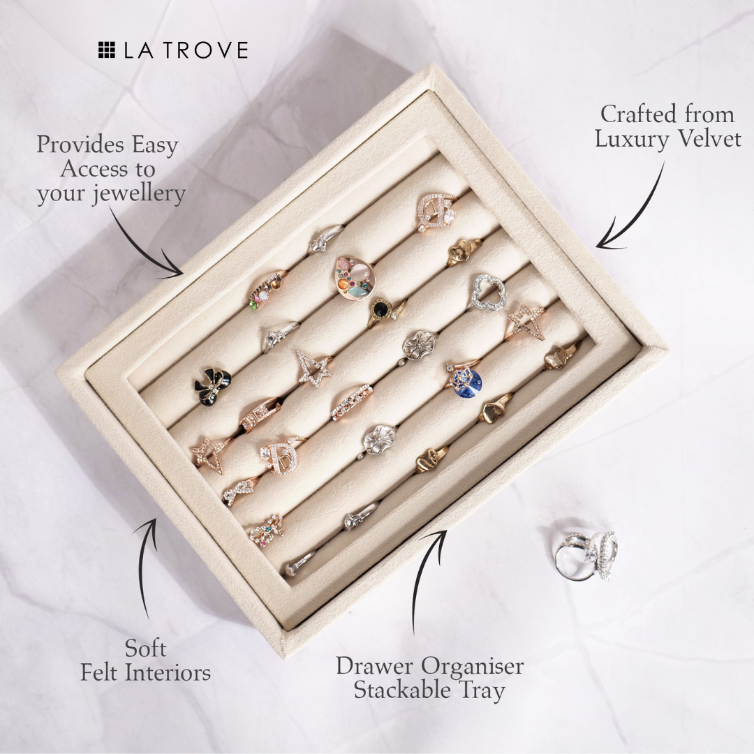 Luxury Small Ring & Cufflink Jewellery Tray