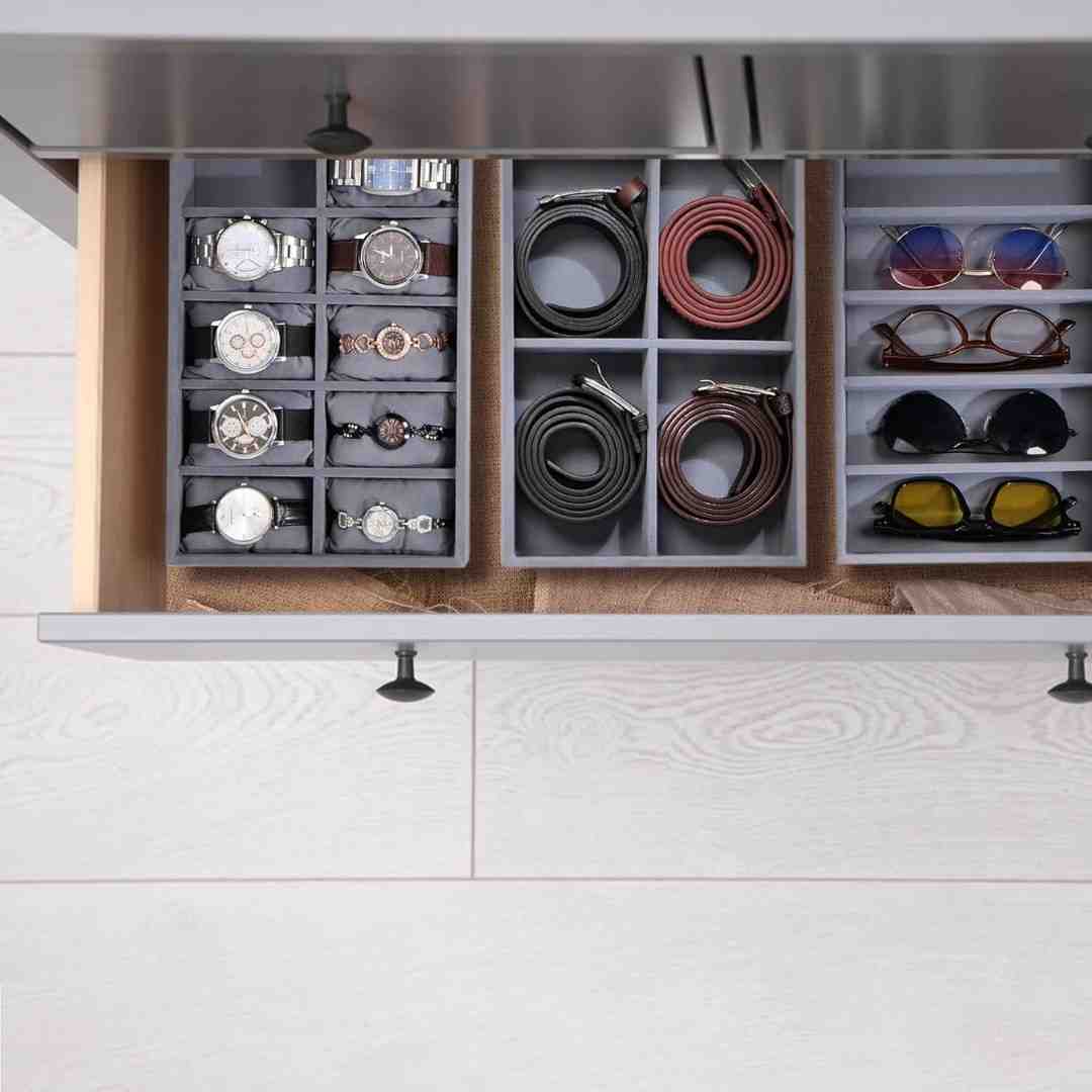 Combo of Watch, Sunglass & Belt Organizer Trays