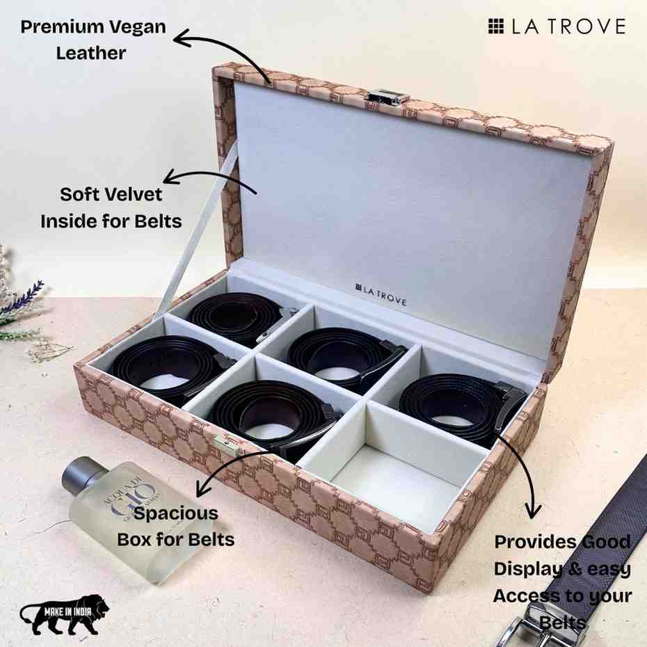Designer 6 Slot Belt Box