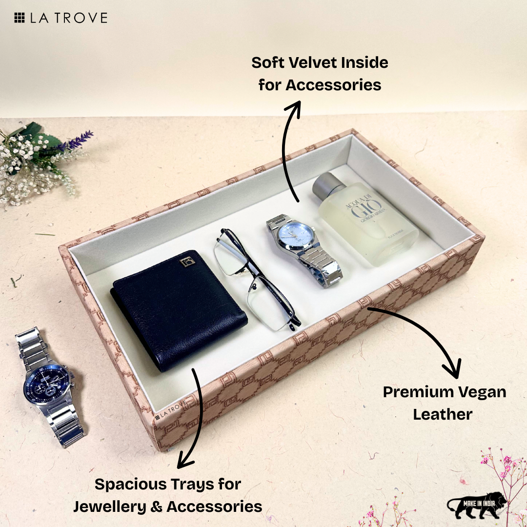 Designer Multi-Purpose Accessory Organizer Tray