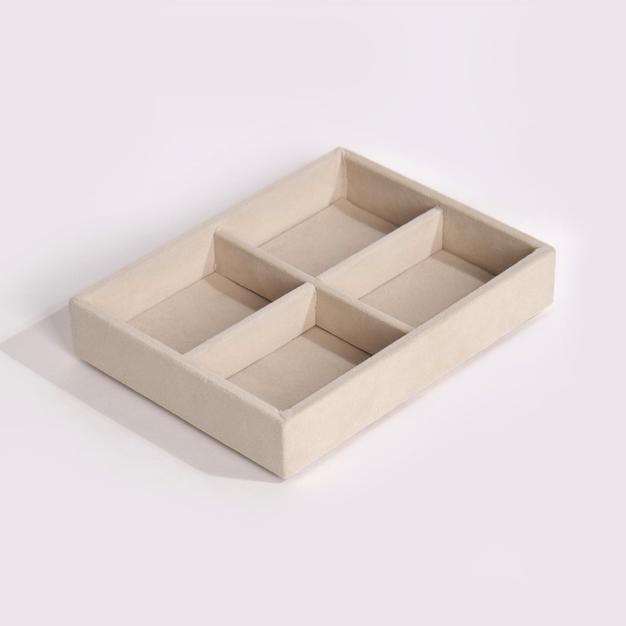 Luxury Small 4 Grids Jewellery Tray