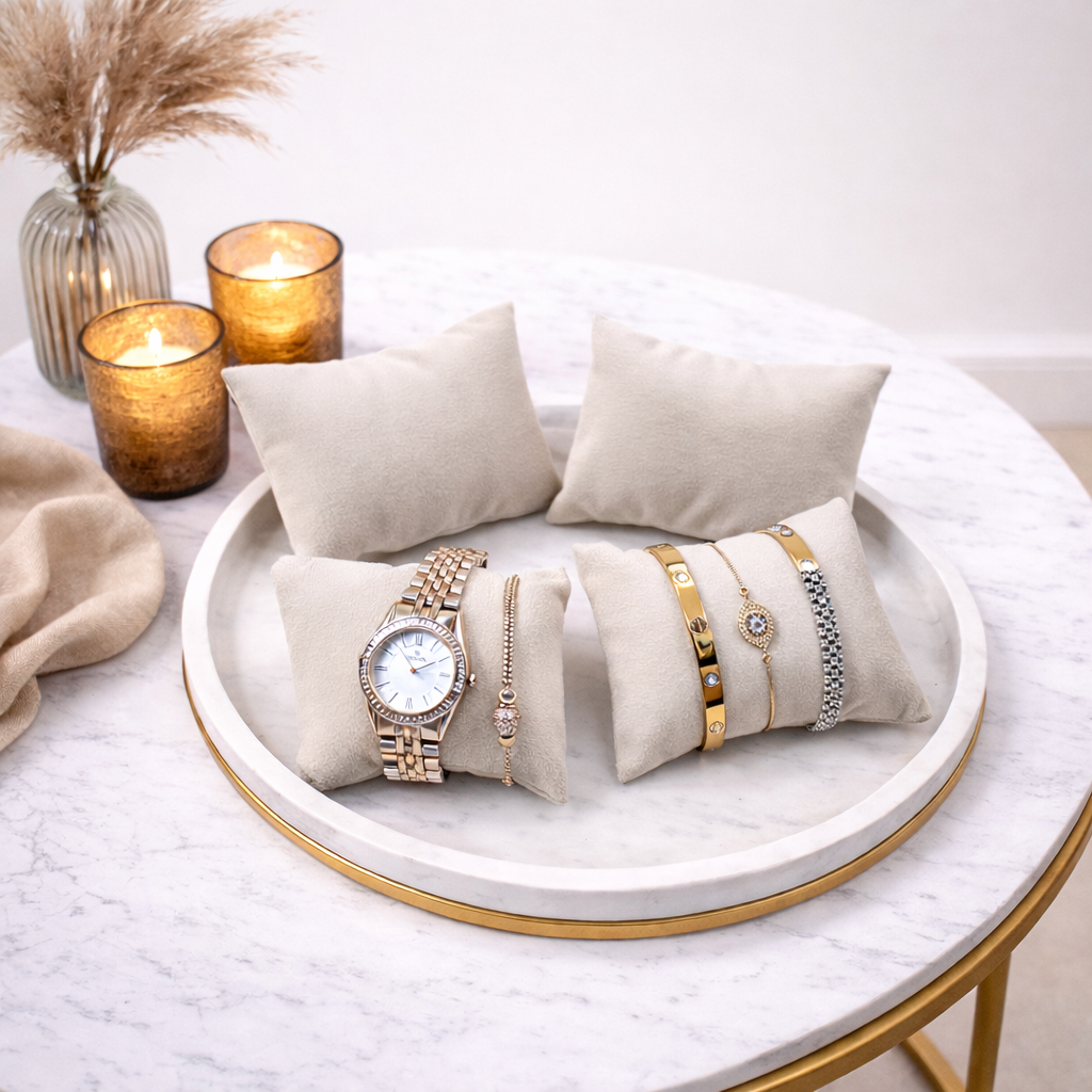 Soft Cushion Pillow for Watch & Bracelet Display – Pack of 4