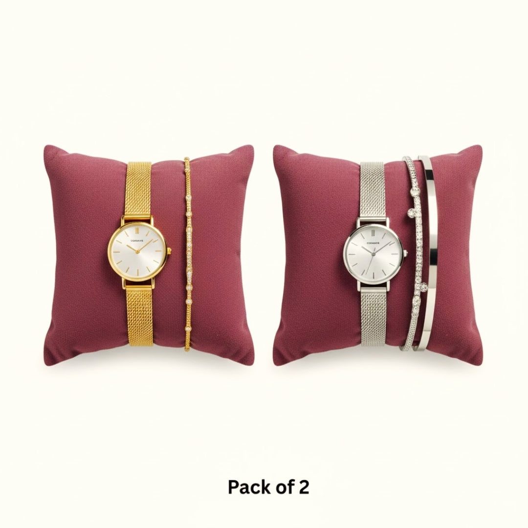 Soft Cushion Pillow for Watch & Bracelet Display – Pack of 2