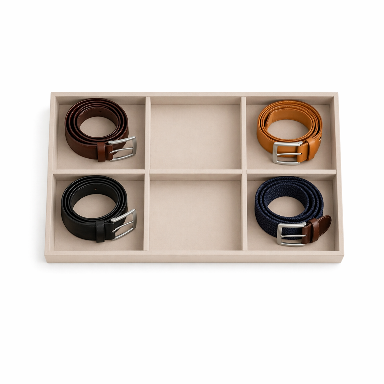 6 Slot Belt Tray Large