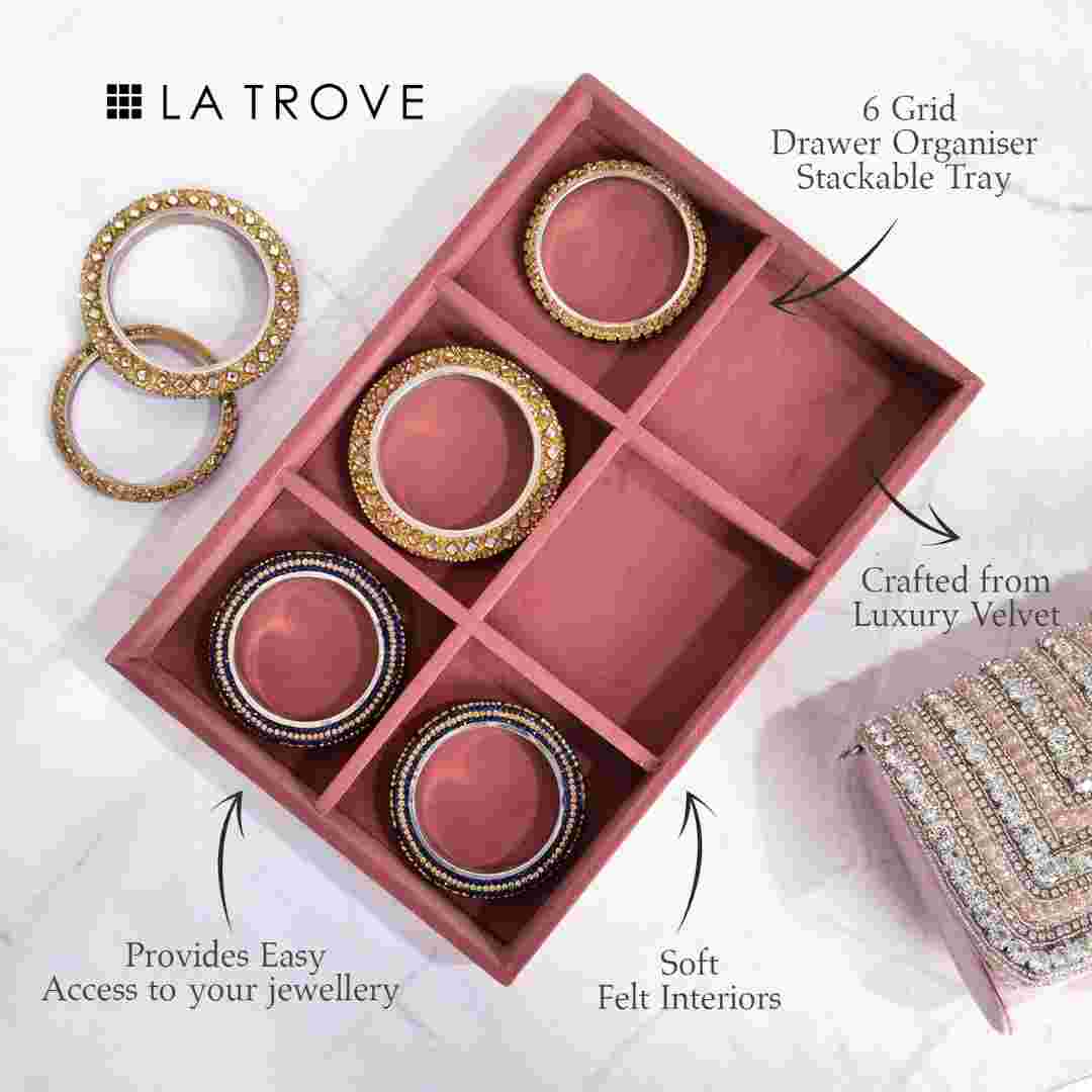 6 Slot Bangle Organiser tray