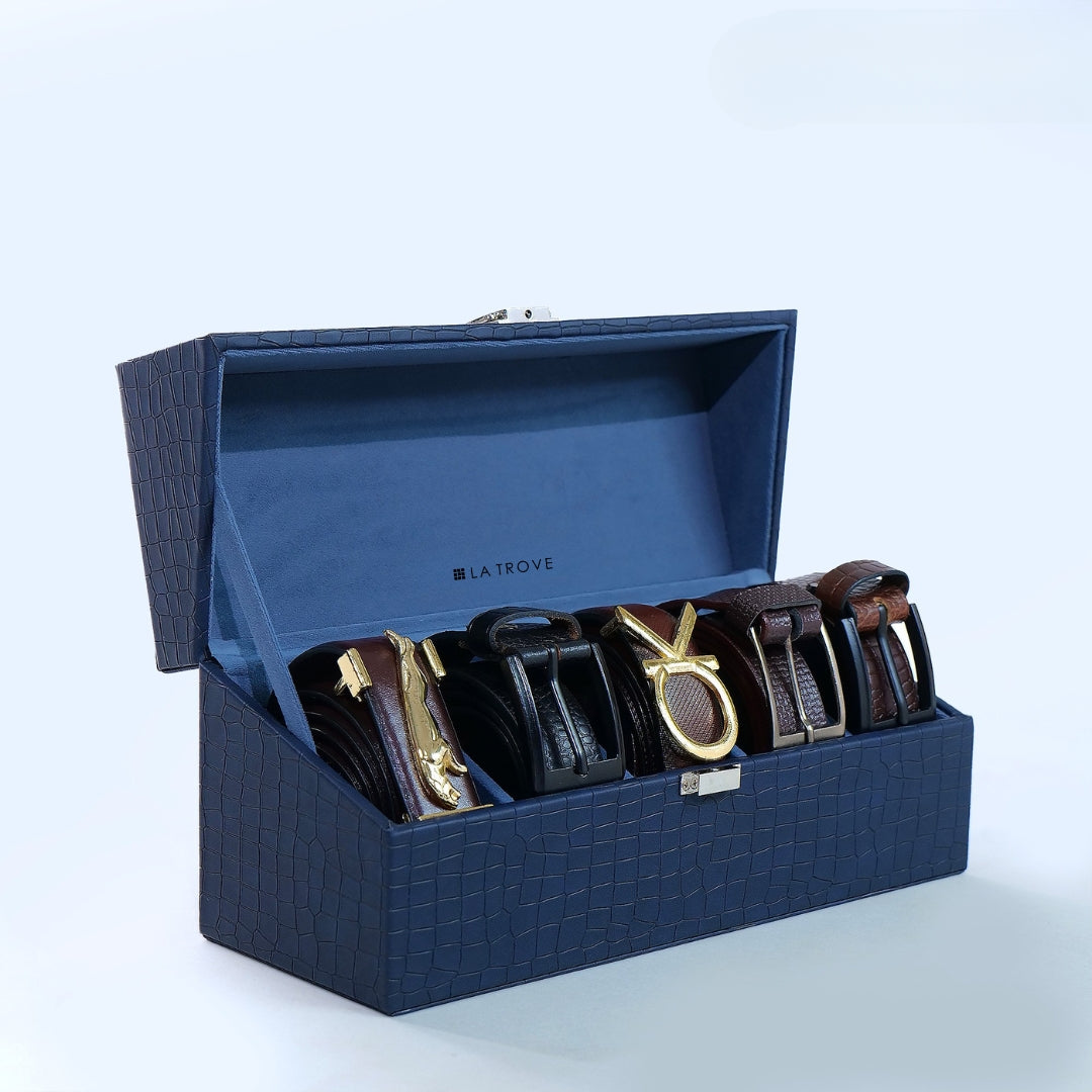 5 Slot Belt Box (Black)