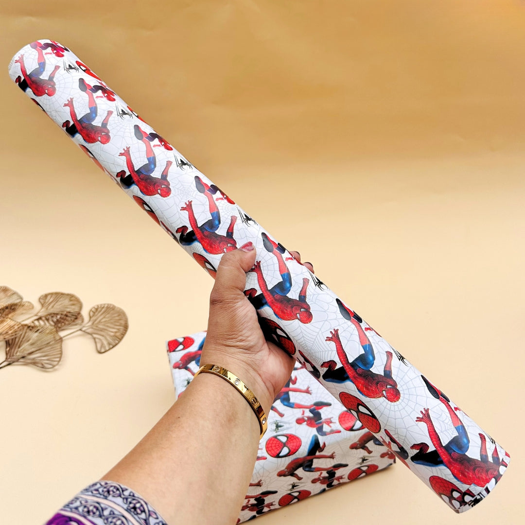 Kids’ Themed Spider-man Gift Wrapping Sheet.