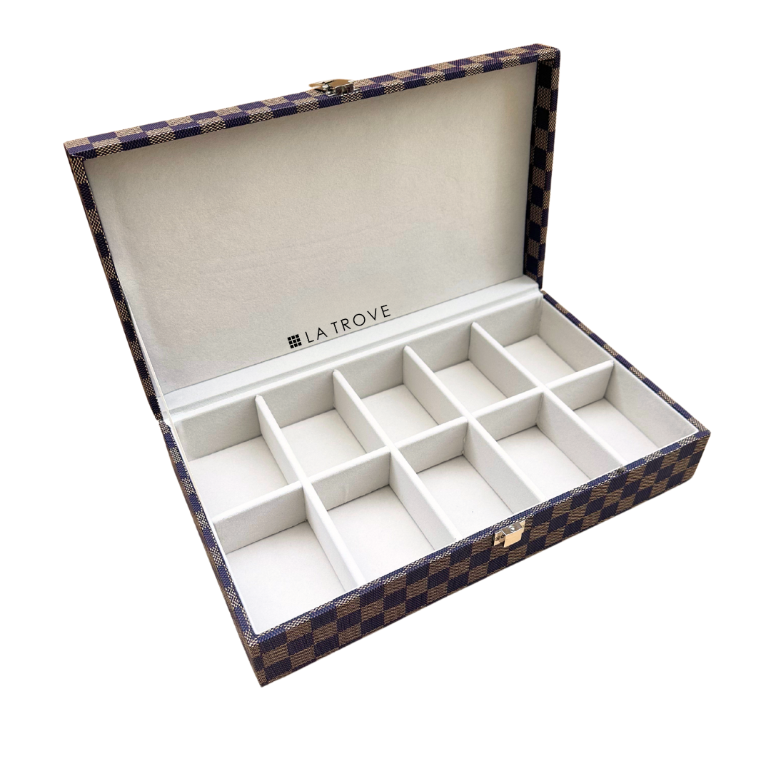10 Slot Tie & Pocket Square Box