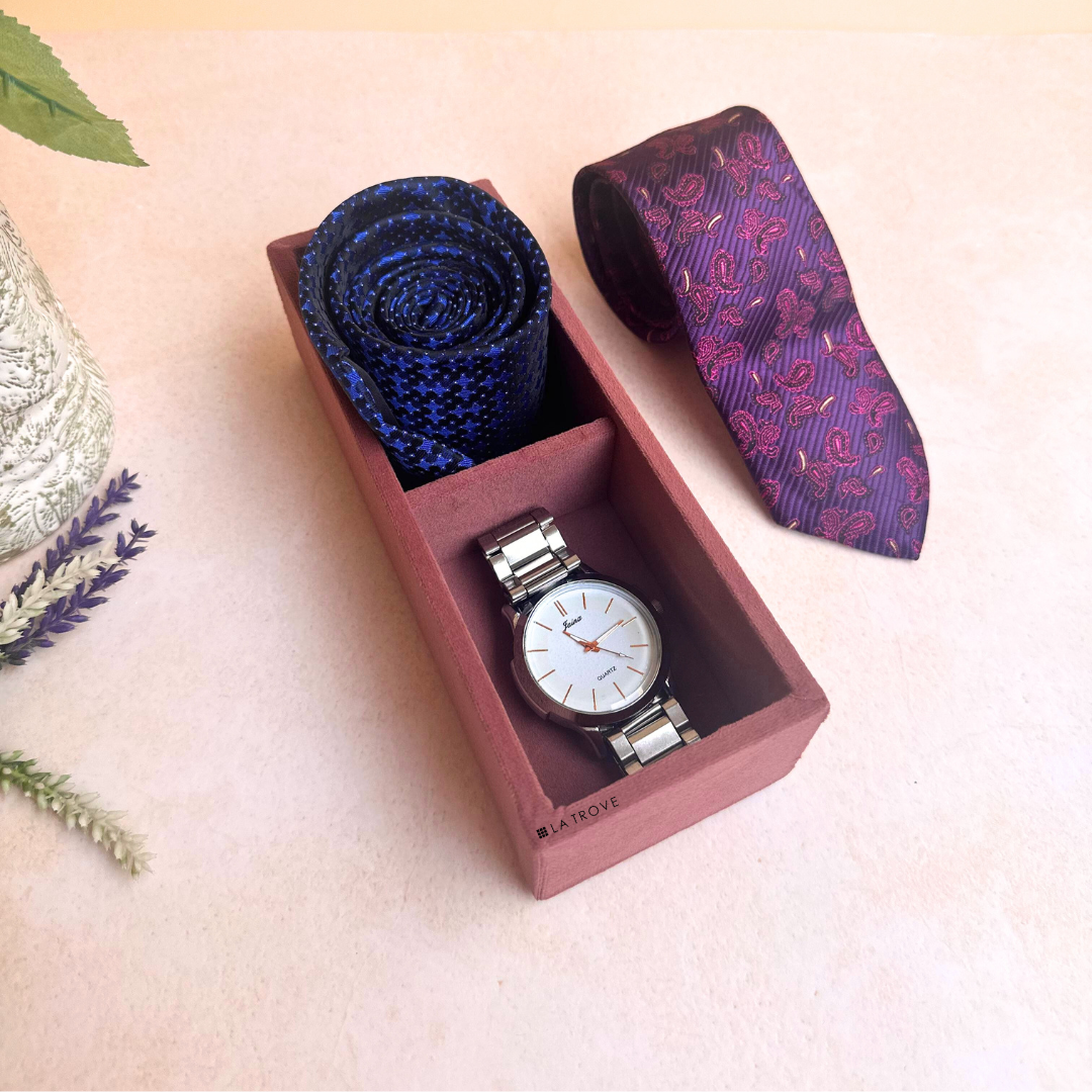 2 Slot Micro Tie & Pocket Square Tray
