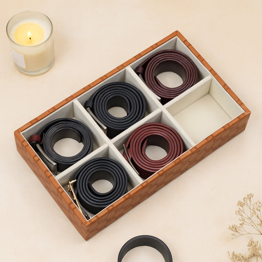 Designer 6-Slot Belt Tray