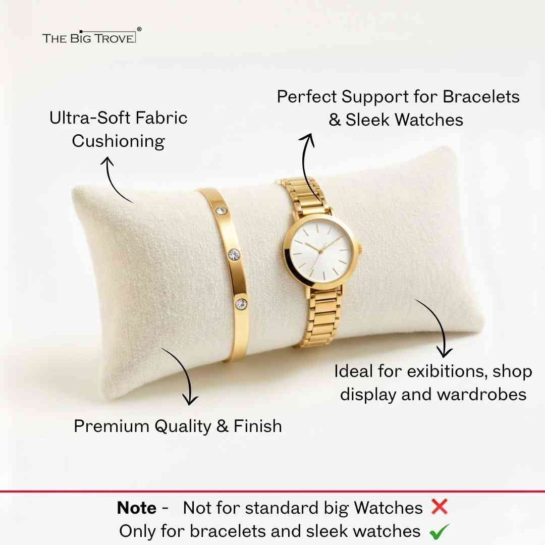 The Big Trove Suede Velvet Pillows for Watch, Bangle & Jewellery Organisers