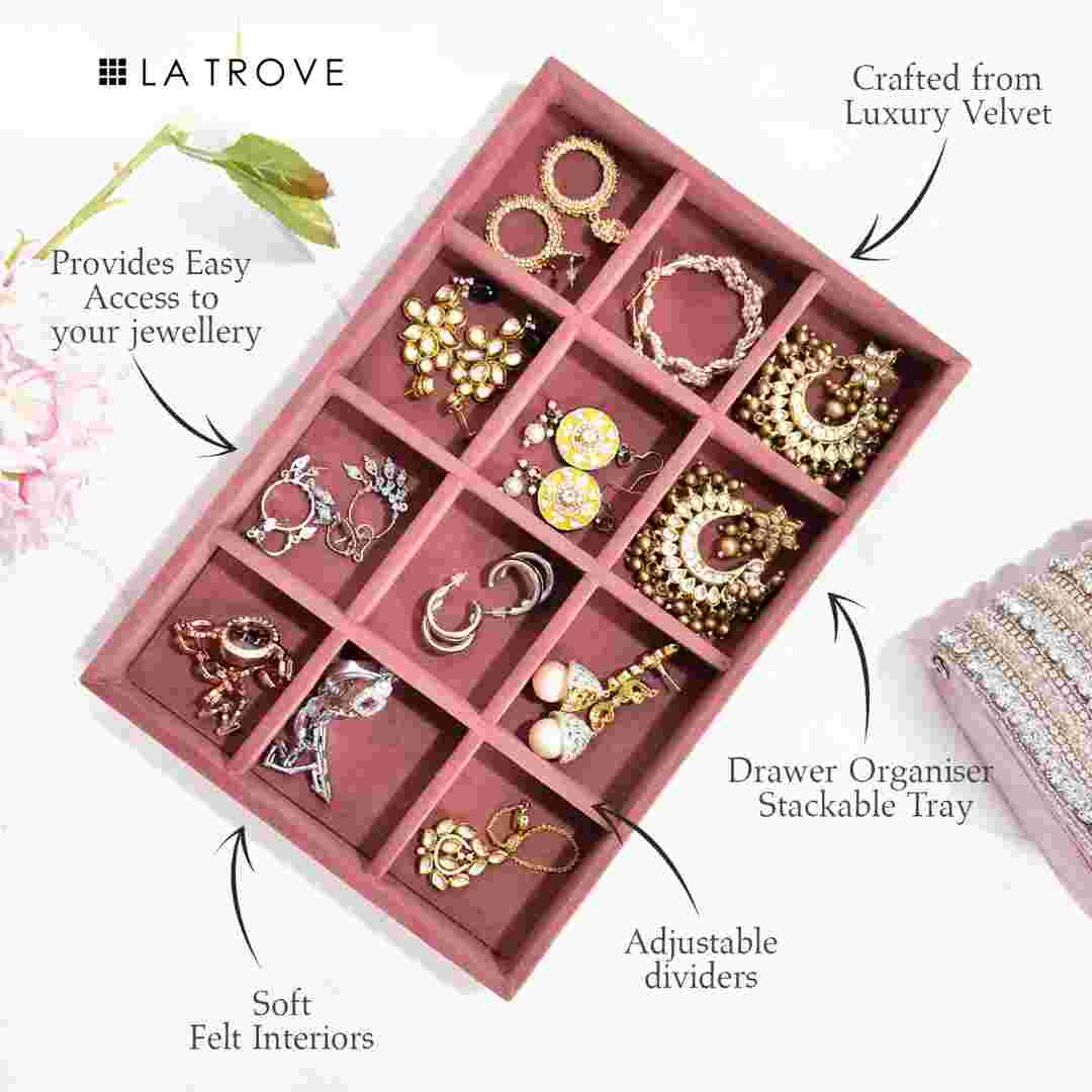 Luxury 12 Grid Jewellery Tray