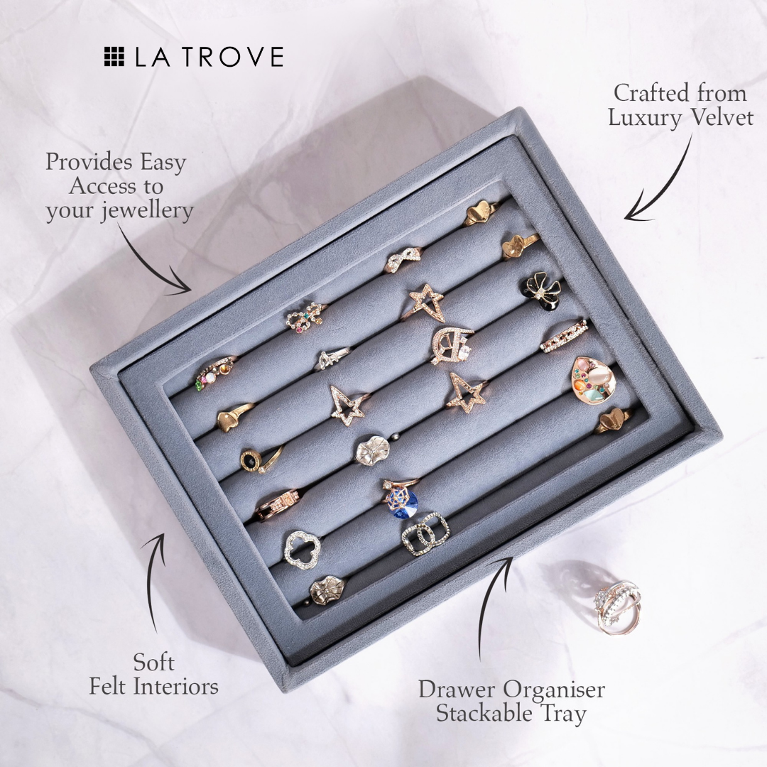 Luxury Small Ring & Cufflink Jewellery Tray