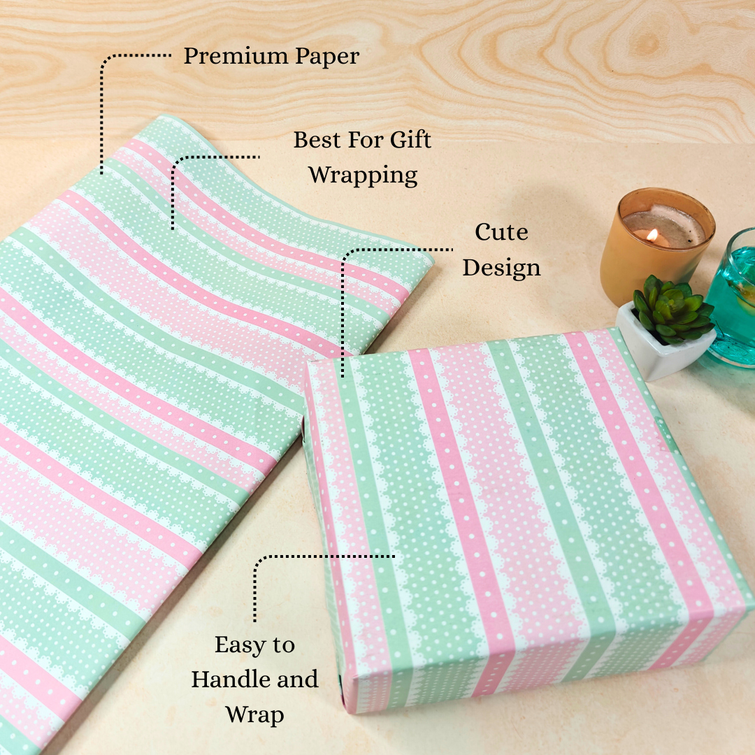 Pastel Candy Stripes Packing Paper