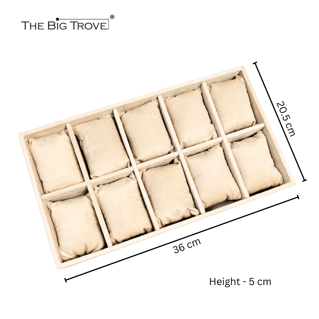 Velvet Watch Tray Organiser – Luxury Watch Storage Solution.