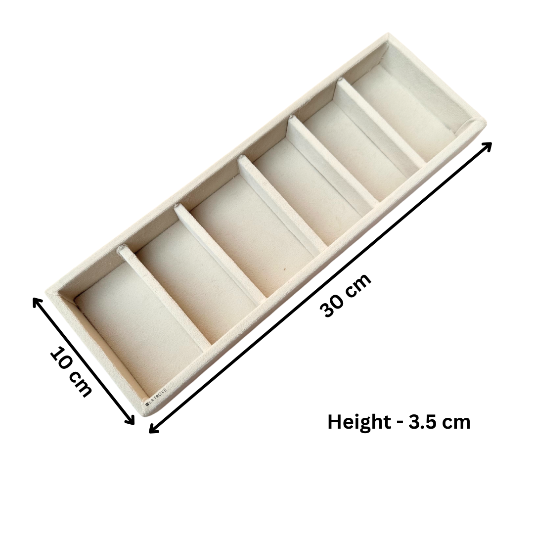 6 Grid Jewellery Tray (Sleek)