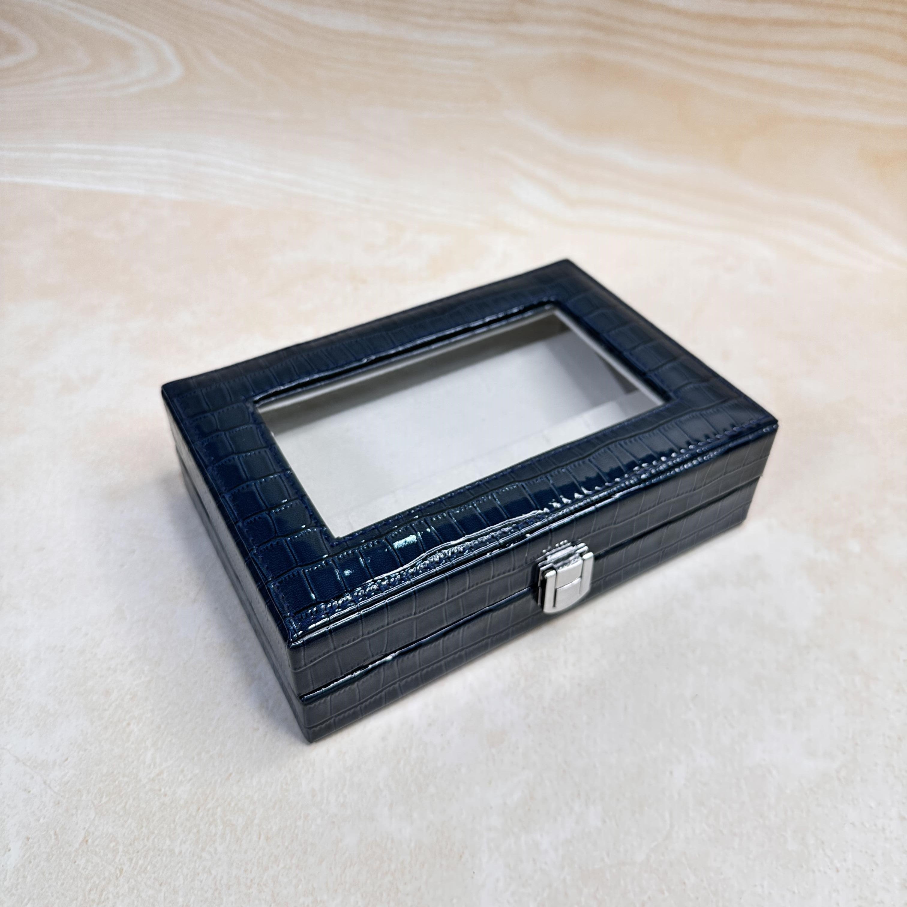 Earring Organiser Box With Glass Top