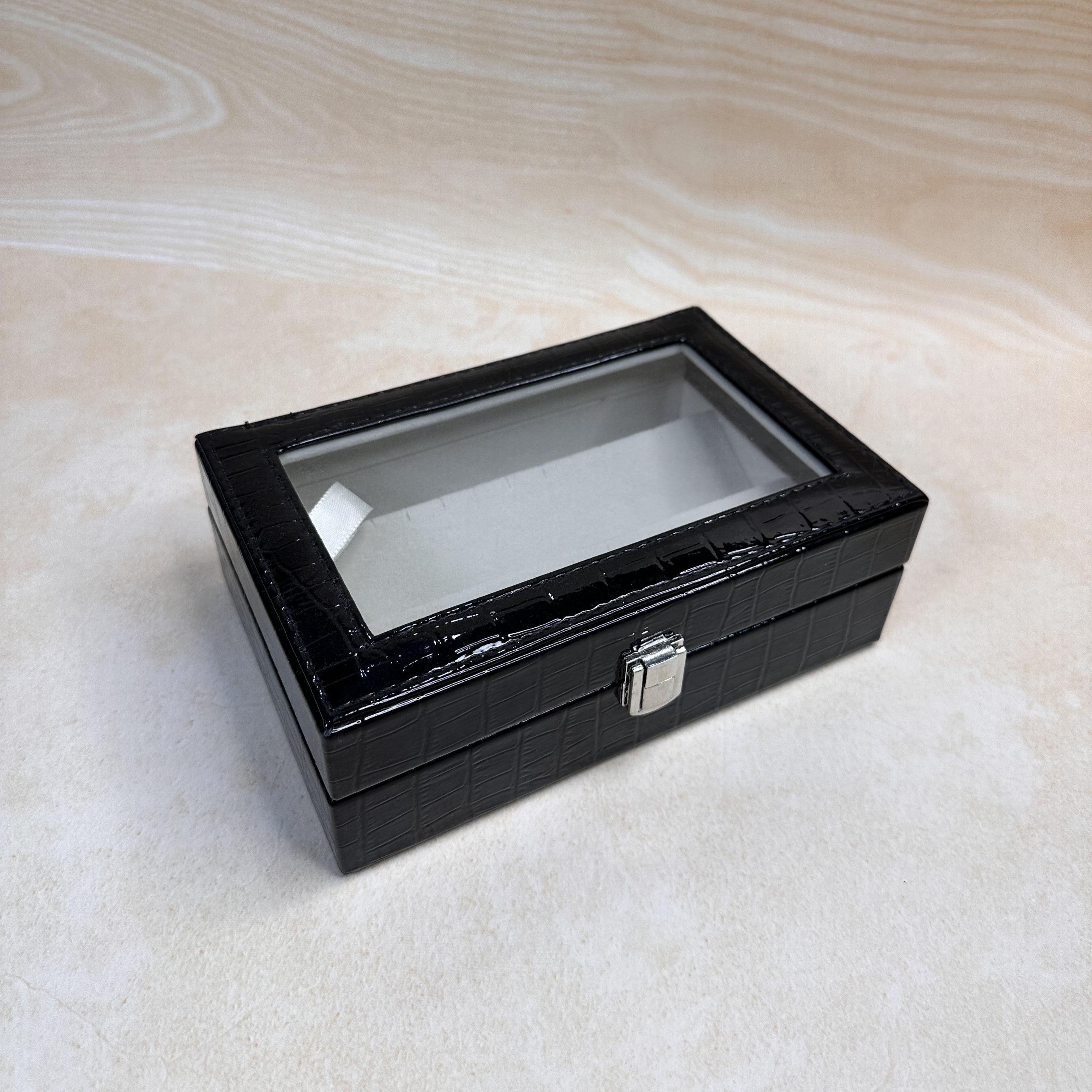 Earring Organiser Box With Glass Top