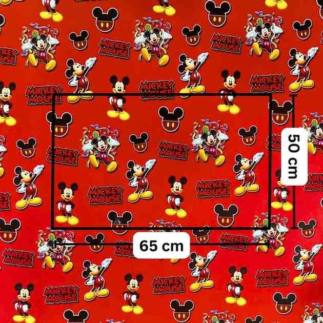 Mickey Mouse Red-Themed Gift Wrapping Paper