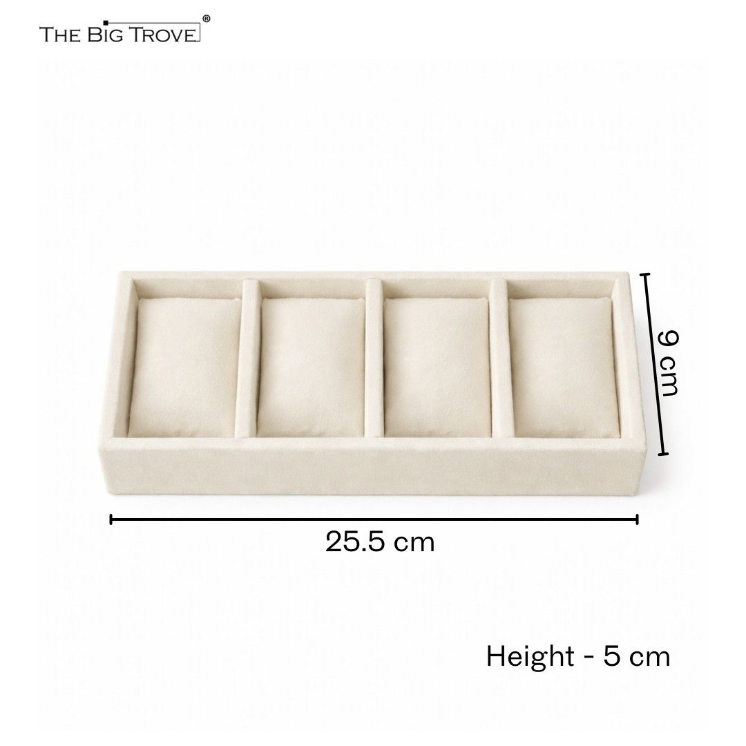 TBT 4 Slot Watch Tray – Elegant Watch Organisation for Modern Wardrobes